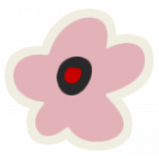 Mix & Match Pink Flower Sticker