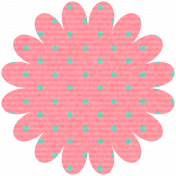 Thanksgiving Flower- Pink & Polka Dot