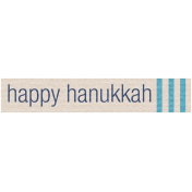 Hanukkah Label- Happy Hanukkah