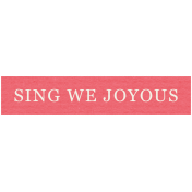 Deck The Halls- Label Sing We Joyous