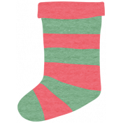 Deck The Halls- Stocking Red & Green