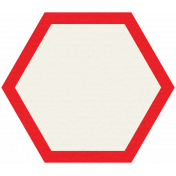 Like This Tag- Red Hexagon