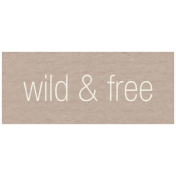 Lake District Label- Wild & Free