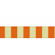 Thin Ribbon- Stripes 01- Orange & White