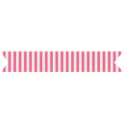 You+Me Washi Tape- Pink & White Stripes