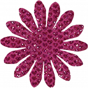 Pink Glitter Flower