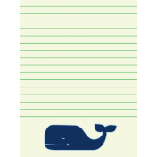 Oceanside Journal Cards- Whale