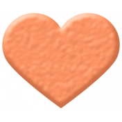 Oceanside Shape- Coral Heart