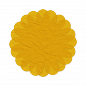 Tissue Paper Flower 2- Yellow