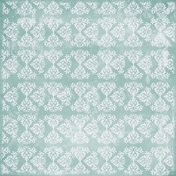 Damask 08- Blue & White