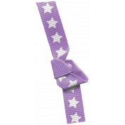 Bow 180 Purple Stars- Ribbons #014