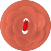 Red Flower Button