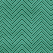 Chevron 03- Teal & Brown