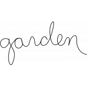 The Veggie Patch Words- Garden