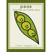 The Veggie Patch Cards Kit- Peas