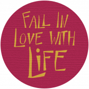 Autumn Art Tag- Fall In Love With Life