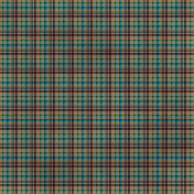 Plaid 33 Paper- Brown & Blue