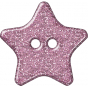 Plastic Glitter Star- Pink