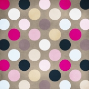 Polka Dots Paper 44- Pink & Brown