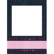 Polaroid Frame- Navy & Pink