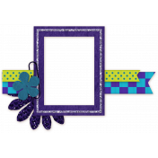 Purple & Blue Frame Cluster (with shadow)