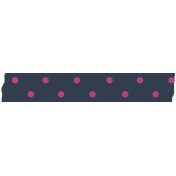 Polka Dot Washi Tape- Navy & Pink