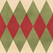 Argyle 15 Paper- Red & Green