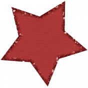 Red Glitter Star