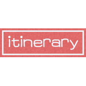 Itineray Tag