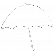 Rainy Days- Metal Umbrella Outline