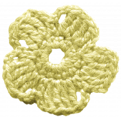 Frozen Crochet Flower- Yellow