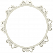 Country Wedding- Round Lace Frame