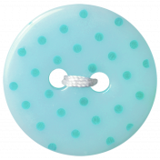 Oh Baby Baby- Blue Polkadot Button 1