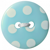 Oh Baby Baby- Blue Polkadot Button 2