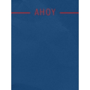 Arrgh!- Blue Ahoy Journal Card