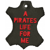 Arrgh!- Pirate Leather Tag