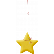 Sweet Dreams-String Dangled- Star- Big