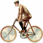 Ride A Bike- Vintage Bicycle Man