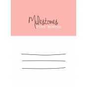 Oh Baby Baby- Five Months- Milestone Card Pink 01