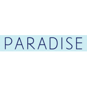 Sand And Beach- Paradise Wordstrip