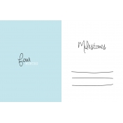 4x6 Milestone Journal Card, Blue, Month 4