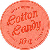 At The Fair- Cotton Candy Label