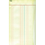 Reading, Writing, and Arithmetic- Ledger Paper