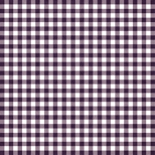 Thankful- Purple Gingham Paper