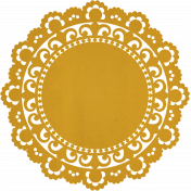 Grandma's Kitchen Yellow Doily