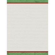 Grandma's Kitchen Green and Red Edges Journal Card