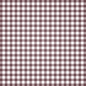 Grandma's Kitchen- Plum Gingham Paper