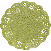 Tiny, But Mighty- Green Doily