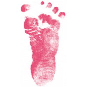 Tiny, But Mighty- Pink Baby Footprint
