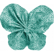 Tiny, But Mighty Teal Fabric Butterfly